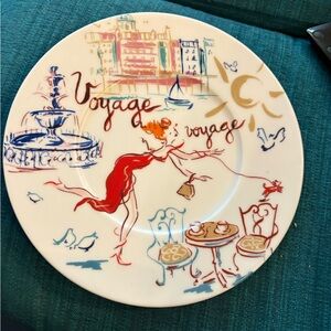 Geneviève Lethu Paris “Voyage” Decorative Plate (2005)